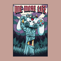 Свитшот хлопковый мужской One more life, цвет: пыльно-розовый — фото 2