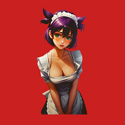 Свитшот хлопковый мужской Лена служанка из Бесконечного лета, цвет: красный — фото 2