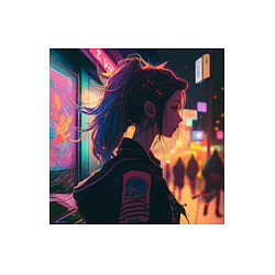 Свитшот хлопковый мужской Девушка в городе, цвет: белый — фото 2