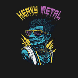 Свитшот хлопковый мужской Музыкант из хеви метал, цвет: черный — фото 2