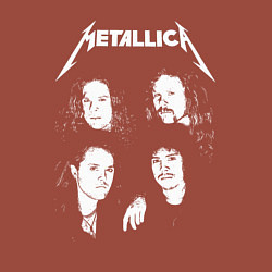 Свитшот хлопковый мужской Metallica band, цвет: кирпичный — фото 2