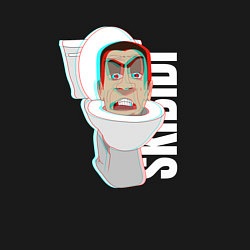 Свитшот хлопковый мужской Skibidi Toilet G-toilet, цвет: черный — фото 2