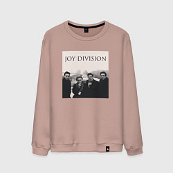 Свитшот хлопковый мужской Тру фанат Joy Division, цвет: пыльно-розовый