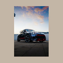 Свитшот хлопковый мужской Авто на фоне неба, цвет: миндальный — фото 2