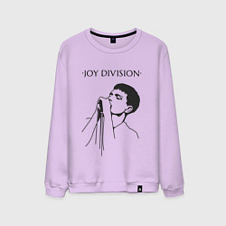 Свитшот хлопковый мужской Йен Кёртис Joy Division, цвет: лаванда