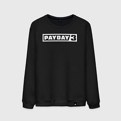 Свитшот хлопковый мужской Payday 3 logo, цвет: черный