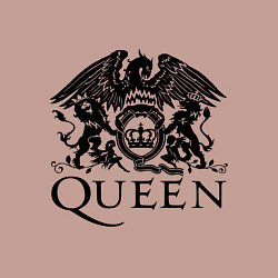 Свитшот хлопковый мужской Queen - logo, цвет: пыльно-розовый — фото 2