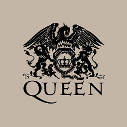 Свитшот хлопковый мужской Queen - logo, цвет: миндальный — фото 2