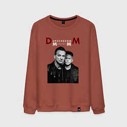 Свитшот хлопковый мужской Depeche Mode 2023 Memento Mori - Dave & Martin 09, цвет: кирпичный