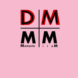 Свитшот хлопковый мужской Depeche Mode - Memento Mori Logo DM, цвет: светло-розовый — фото 2