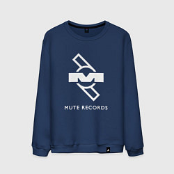 Свитшот хлопковый мужской Depeche Mode Mute Records Logo, цвет: тёмно-синий