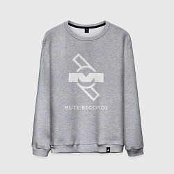 Свитшот хлопковый мужской Depeche Mode Mute Records Logo, цвет: меланж