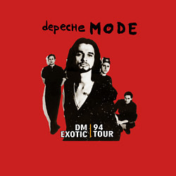 Свитшот хлопковый мужской Depeche Mode - Exotic Tour 1994 Band, цвет: красный — фото 2