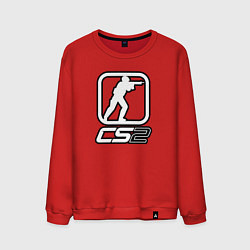 Свитшот хлопковый мужской CS2 logo, цвет: красный