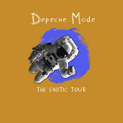 Свитшот хлопковый мужской Depeche Mode - The Exotic Tour, цвет: горчичный — фото 2