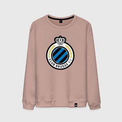Свитшот хлопковый мужской Brugge fc sport, цвет: пыльно-розовый