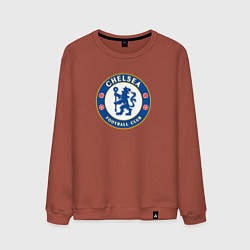 Свитшот хлопковый мужской Chelsea fc sport, цвет: кирпичный
