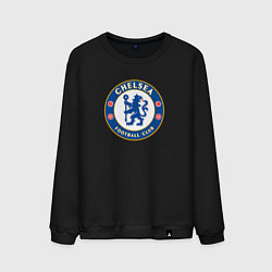Свитшот хлопковый мужской Chelsea fc sport, цвет: черный