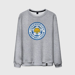 Свитшот хлопковый мужской Leicester city fc, цвет: меланж