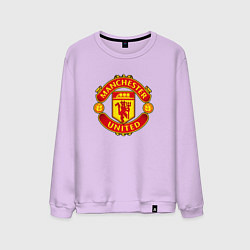 Свитшот хлопковый мужской Манчестер Юнайтед фк спорт, цвет: лаванда
