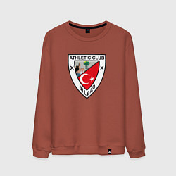 Свитшот хлопковый мужской Атлетик Б, цвет: кирпичный