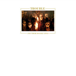 Свитшот хлопковый мужской Cradle of Filth: trouble, цвет: белый — фото 2