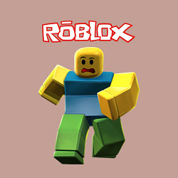 Свитшот хлопковый мужской Roblox бегущий персонаж, цвет: пыльно-розовый — фото 2