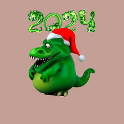 Свитшот хлопковый мужской Толстый дракон 2024, цвет: пыльно-розовый — фото 2