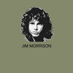 Свитшот хлопковый мужской Tribute to Jim Morrison two, цвет: авокадо — фото 2