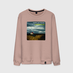 Свитшот хлопковый мужской Depeche Mode - A Broken Frame Album, цвет: пыльно-розовый