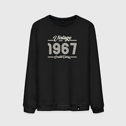 Свитшот хлопковый мужской Лимитированный выпуск 1967, цвет: черный