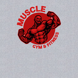 Свитшот хлопковый мужской Gym and fitness, цвет: меланж — фото 2