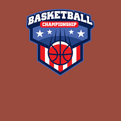 Свитшот хлопковый мужской Баскетбольный чемпионат, цвет: кирпичный — фото 2