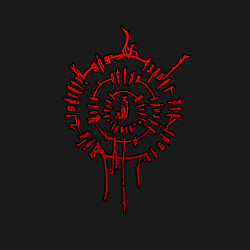 Свитшот хлопковый мужской Astarion - red symbol, цвет: черный — фото 2