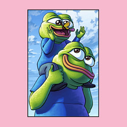 Свитшот хлопковый мужской Pepe dad, цвет: светло-розовый — фото 2