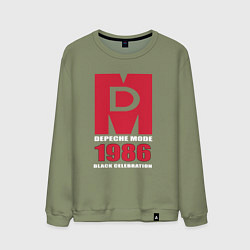 Свитшот хлопковый мужской Depeche Mode - Black Celebration album merch, цвет: авокадо