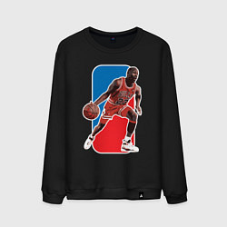 Свитшот хлопковый мужской Jordan play, цвет: черный
