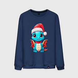 Мужской свитшот Сказочный новогодний дракоша