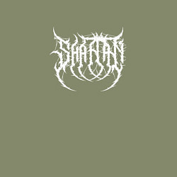 Свитшот хлопковый мужской Death metal ImSHAITAN logo, цвет: авокадо — фото 2