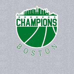 Свитшот хлопковый мужской Boston champions, цвет: меланж — фото 2