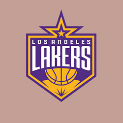 Свитшот хлопковый мужской Los Angelas Lakers star, цвет: пыльно-розовый — фото 2