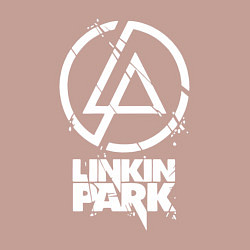 Свитшот хлопковый мужской Linkin Park - white, цвет: пыльно-розовый — фото 2