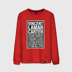 Свитшот хлопковый мужской Vince Carter, цвет: красный
