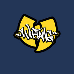 Свитшот хлопковый мужской Wu tang - logo, цвет: тёмно-синий — фото 2