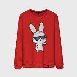 Мужской свитшот Заяц в очках