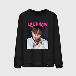 Свитшот хлопковый мужской Lee Know Rock Star Stray Kids, цвет: черный