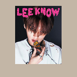 Свитшот хлопковый мужской Lee Know Rock Star Stray Kids, цвет: миндальный — фото 2