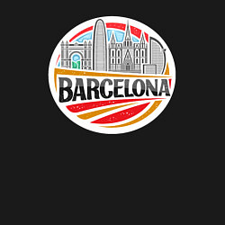 Свитшот хлопковый мужской Barcelona city, цвет: черный — фото 2