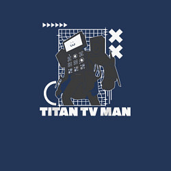 Свитшот хлопковый мужской Titan TV Man, цвет: тёмно-синий — фото 2