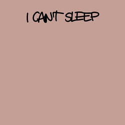 Свитшот хлопковый мужской I cant sleep, цвет: пыльно-розовый — фото 2